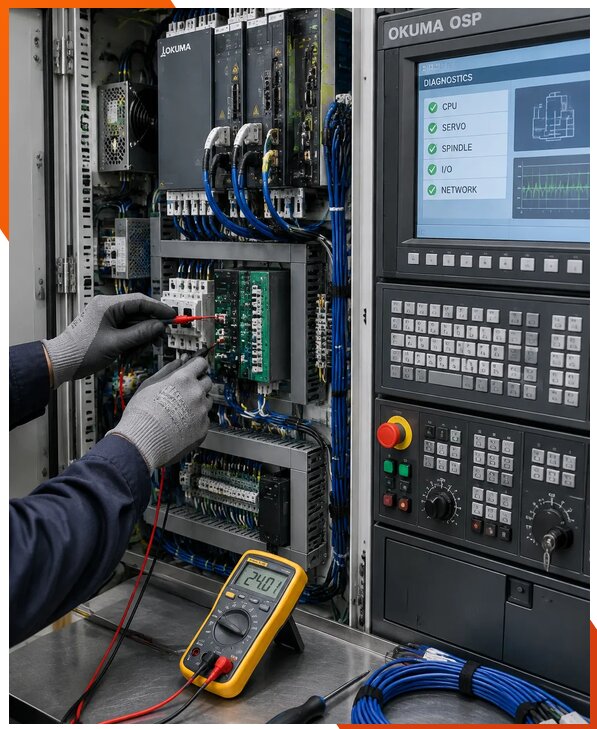 Ремонт систем ЧПУ Okuma OSP в Елабуге